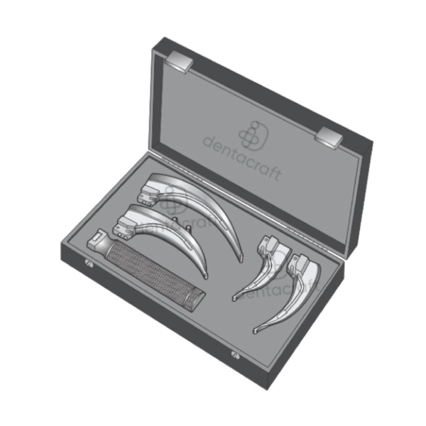 McIntosh Laryngoscope Set with 4 Blades